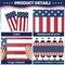 4th of July Table Cloths – 2 Pack Patriotic American Flag Plastic Table Covers, 54" x 108", 250th Anniversary Independence Day Decorations